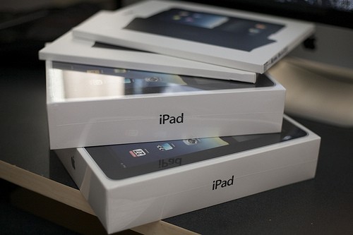 iPads in the box iPads in boxes